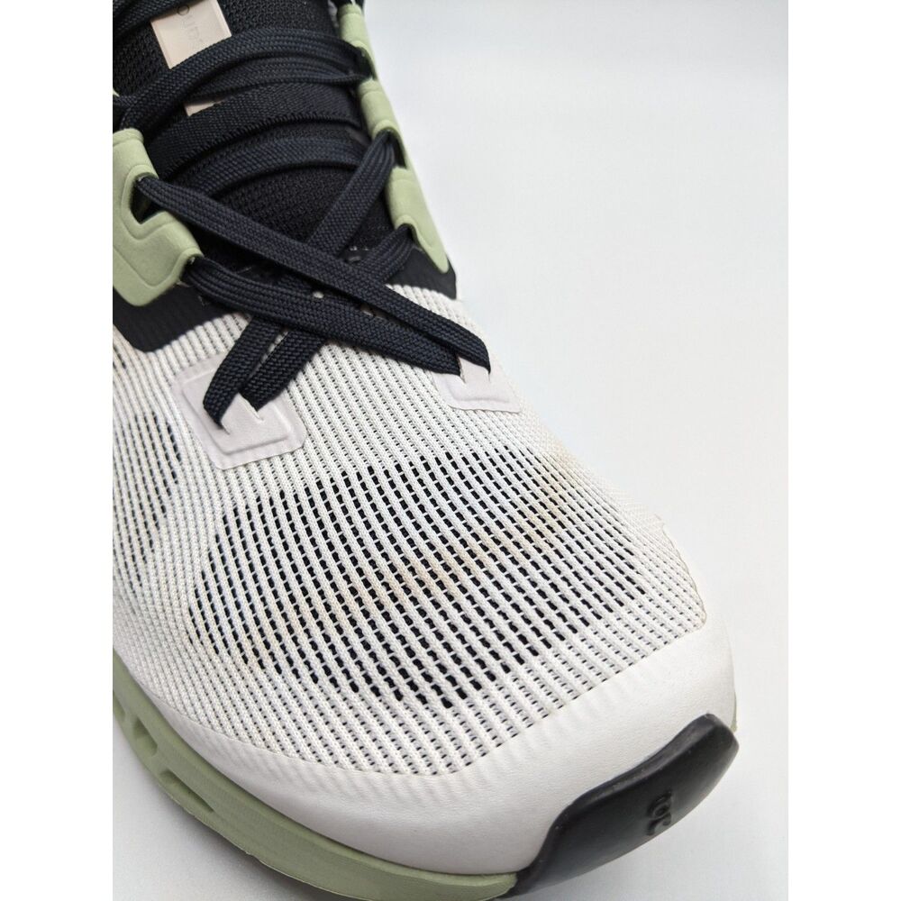 On Women's Cloudstratus Sneakers, White | Black, 8.5 Medium US - Picture 6 of 11